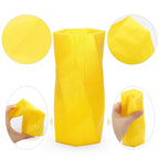 AMOLEN 3D Printer TPU Filament 1.75mm, Transparent Yellow, 0.8KG/1.8LBS +/- 0.03 mm, Includes Sample Wood Filament & Shining Gold Filament.