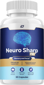Neuro Sharp Supplement Capsules – Neuro Sharp Natural Blend Formula Focus Memory Support and Reviews (1 Pack – 60 Capsules)