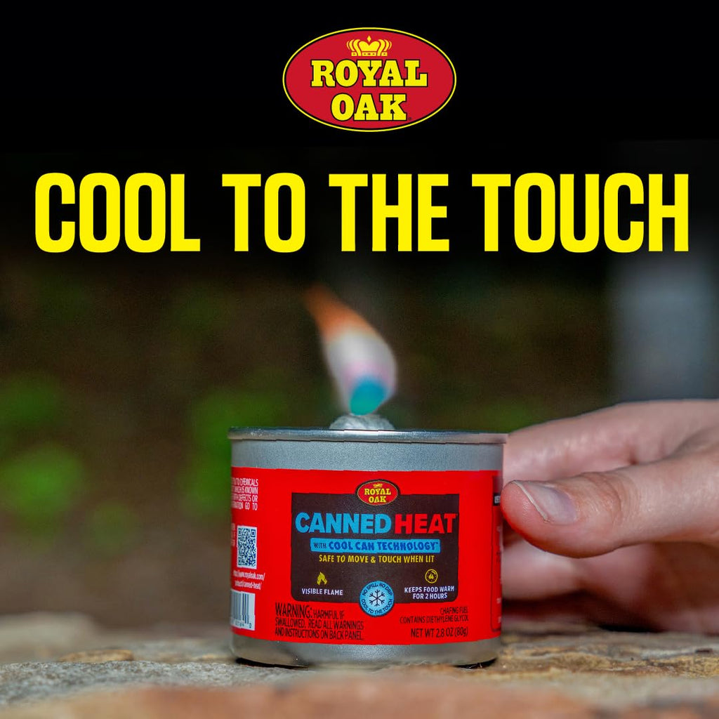 Royal Oak Canned Heat 6-Hour Chafing Fuel, 12 Pack, Comfortable to touch