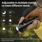 Wurkkos FC11C EDC Flashlight 1200 High Lumen, 90 High CRI Led Flashlight Rechargeable, 6 Modes, Magnetic Tail, IP68 Waterproof Small Pocket Flash Light for Camping Hiking Dog Walking (Black 4000K)