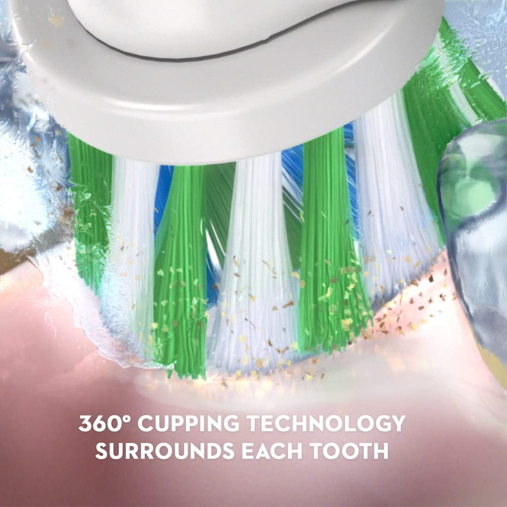 Oral-B Pro 1500 CrossAction Electric Power Rechargeable Battery Toothbrush, Powered by Braun