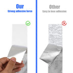 Romeda Aluminum Foil Tape, 2 inch x 65 Feet Foil Tape (3.9 mil), Silver Insulation Adhesive Metal Tape, High Temperature Heavy Duty HVAC Tapes for Ductwork, Dryer Vent, HVAC