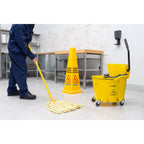 SPARTA 35 Qt Mop Bucket System with Wringer and Insert, Yellow