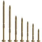 Wensilon #10 * 3" Deck Screws, (1030pcs) 15 lbs.Exterior Wood Screws, Rust Resistant epoxy Coated, Bronze, T25 Star Bit