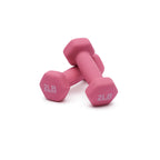 Amazon Basics Neoprene Dumbbell Hand Weights, 2 Pounds, Pair, Pink
