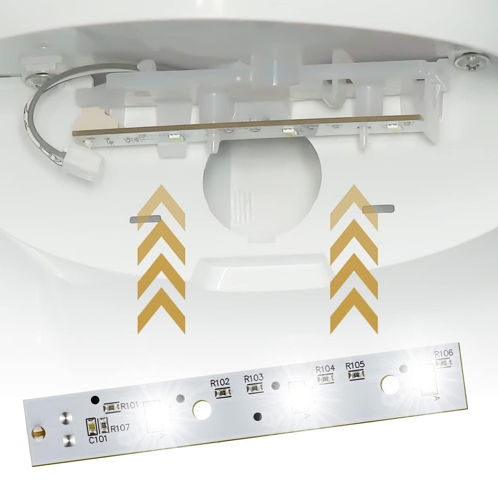WISINY WR55X26671 Refrigerators LED Light Board 2PCS Compatible for GE LED Refrigerators Light Bulb GE Freezer Light Bulb Replacement PS11767930 AP6035586 4468532 EAP11767930 LED3344588