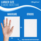 MagiCare 75% Large Alcohol Wipes (2, 100ct Canisters, 200ct) - Hand Sanitizer Wipes, Unscented Hand Wipe, Cleaning, Sanitizing Wipe - Home, Office, Classroom, Car, Camping