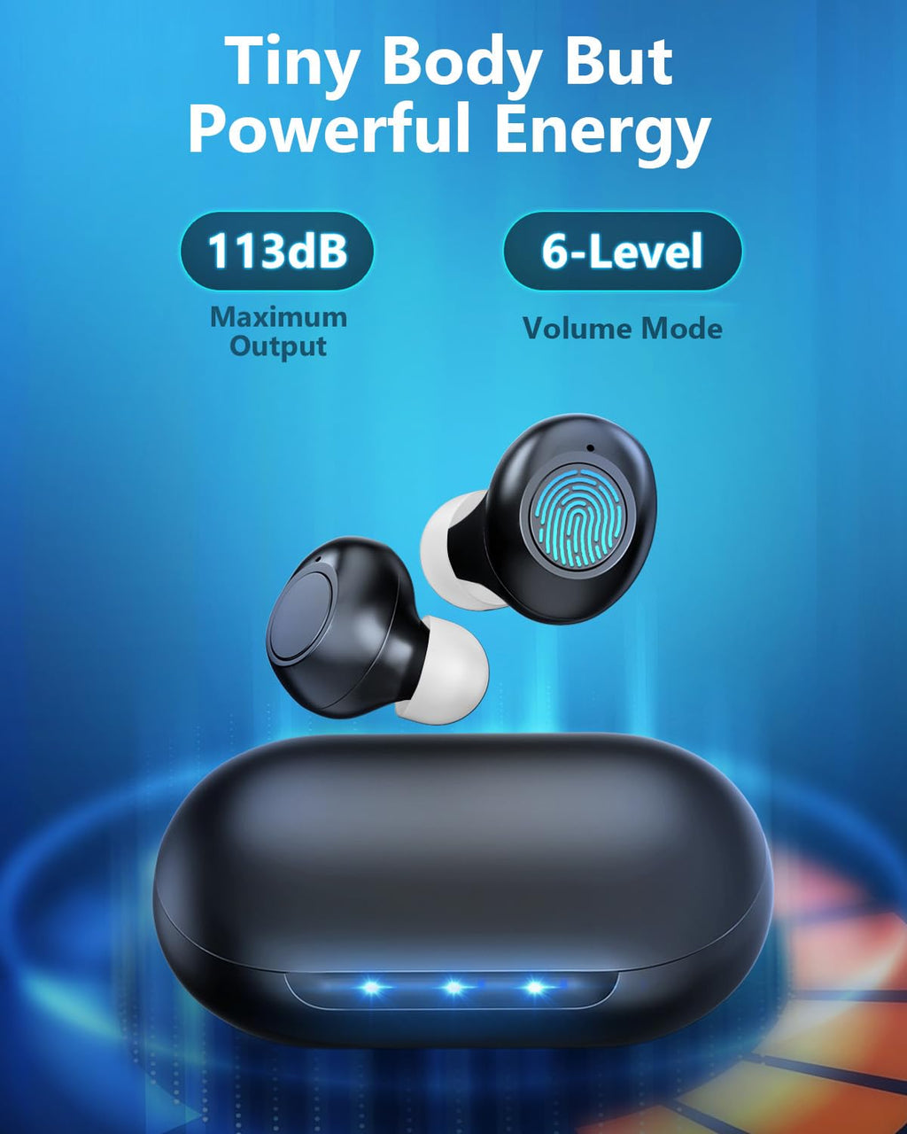 Hearing Aids Reachrgeable-Hearing Aids For Senior,Digital Hearing Amplifier Sound Amplifier for Ears Hearing Aid Earbuds Devices for Adult, Black