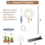 Aokrean Grow Light, Full Spectrum Plant Lights for Indoor Growing with Base