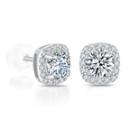 Moissanite Stud Earrings,925 Sterling Silver Lab Created Earrings for Women Men DOJOJOSA Jewelry for Gifts