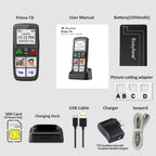 Easyfone T6 4G Picture Button Cell Phone for Seniors and Kids | Easy-to-Use | Clear Sound | Easy Charging Dock | SOS Button | SIM Card Included | Good for Dementia, Alzheimer's and Kids (T6 Black)