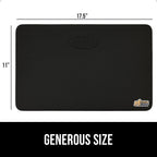 GORILLA GRIP® Extra Thick Supportive Foam Kneeling Pad, 2PK, Large Cushion Heavy Duty Knee Pads for Gardening, Baby Bath Time, Dirt and Water Resistant, Workout and Garden Supplies, 17.5x11, Black