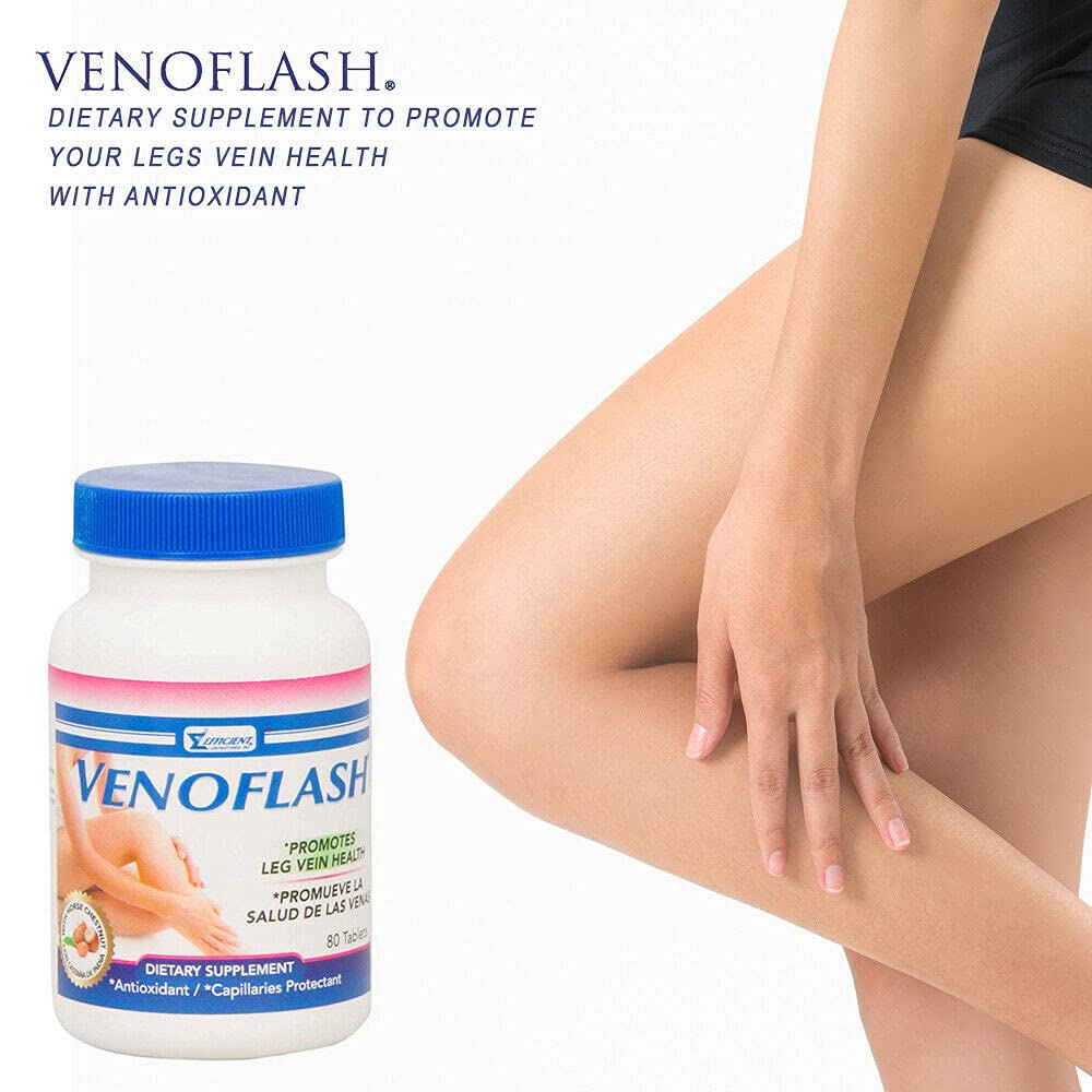 Venoflash Regular Dietary Supplement, 80 Count (Pack of 1)