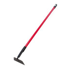 BULLY TOOLS 12-Gauge Garden Hoe for Gardening, Heavy Duty Draw Hoe for Weeding, Cultivating and Turning Soil, 58" Fiberglass Long Handle Weed Puller Tool, Garden Tools 100% Made in USA