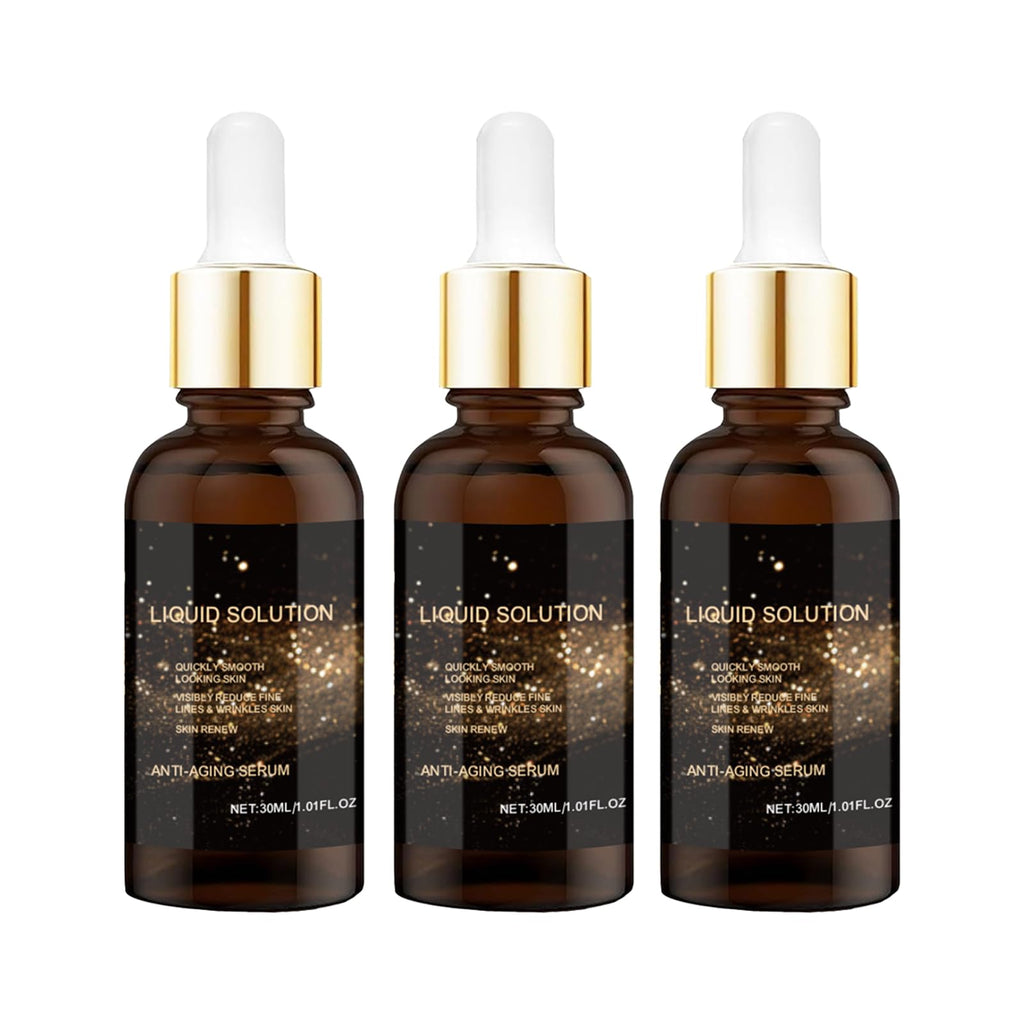 Olavita Face Serum, Liquid Solution anti Aging Serum, Vitamin C & E, Anti Aging Face Tightening, Boost Skin Collagen, Reduce Wrinkles & Plump Skin. 3pcs