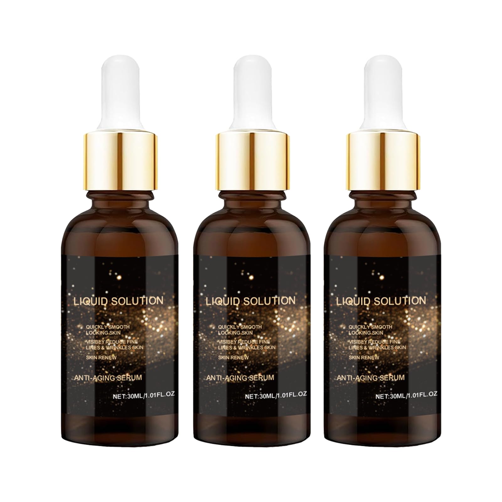 Olavita Face Serum, Liquid Solution anti Aging Serum, Vitamin C & E, Anti Aging Face Tightening, Boost Skin Collagen, Reduce Wrinkles & Plump Skin. 3pcs
