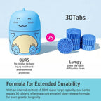 3 PCS Cute Dinosaur-Shaped Toilet Bowl Cleaner Bottle, Automatic Bathroom Toilet Tank Cleaner with Ocean Scent,Septic Toilet Bowl Tablets in Bottles, Automatic Long-Lasting Toilet Cleaner Bottle
