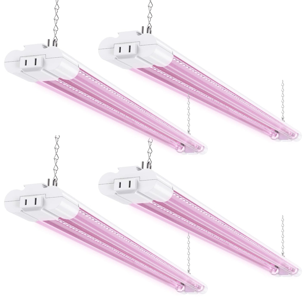 Sunco 4 Pack 3FT LED Grow Light, Full Spectrum, 30W