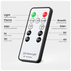 Hompavo 【Upgraded】 Flame Lights with Remote, Timer, 4-Mode Rechargeable