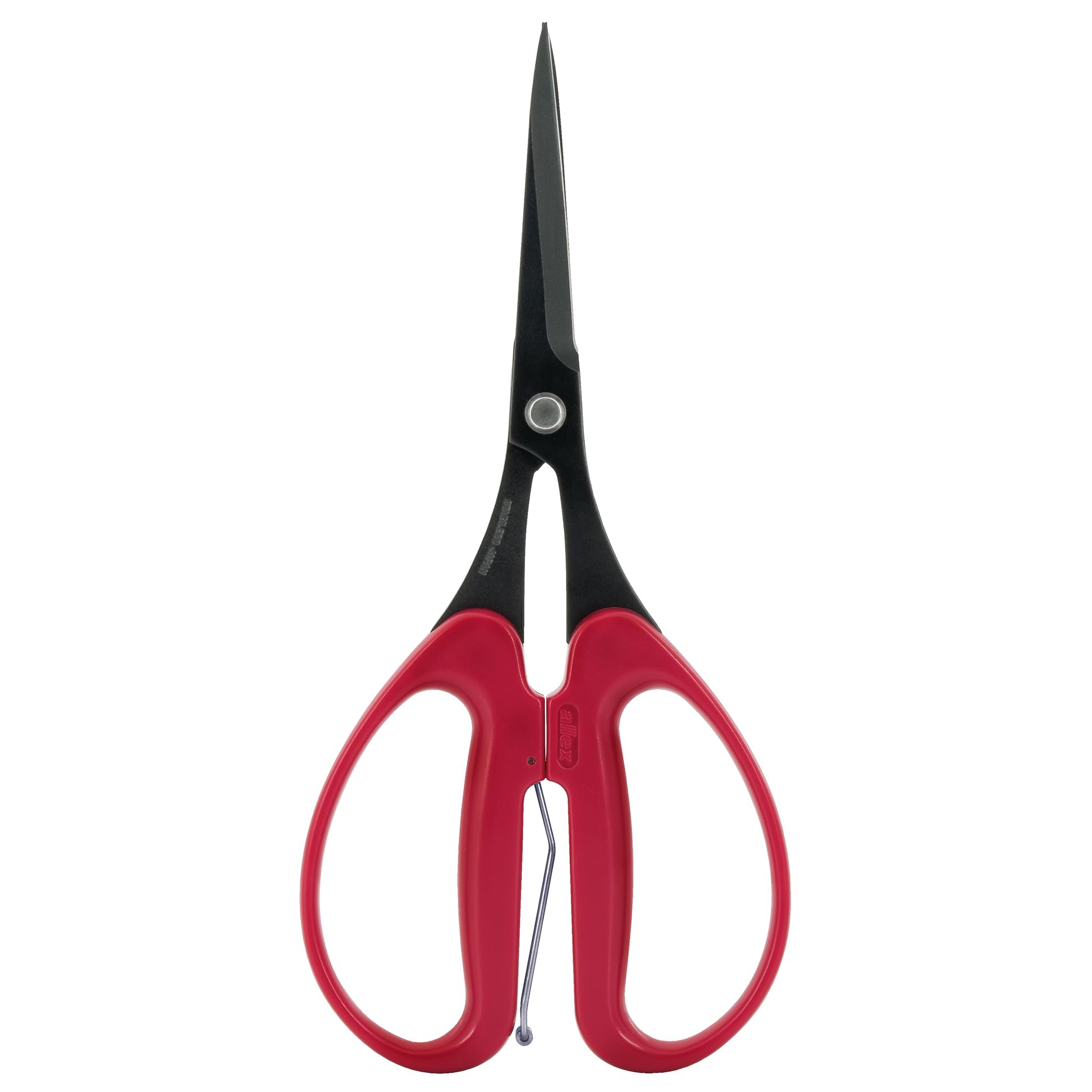 ALLEX Trimming Scissors for Gardening 7" - Japanese Floral Garden Scissors for Plants, Flowers, Herbs - Japanese Stainless Steel Blade with Non-Stick Coating - Spring Loaded Handle - Made in JAPAN