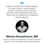 LEGION DHEA 50mg Supplement for Men & Women – Supports Hormone Balance & Wellness, Helps Maintain Energy, Immune System & Bone Strength, Naturally Sweetened, Non-GMO, Gluten-Free (120 Servings)