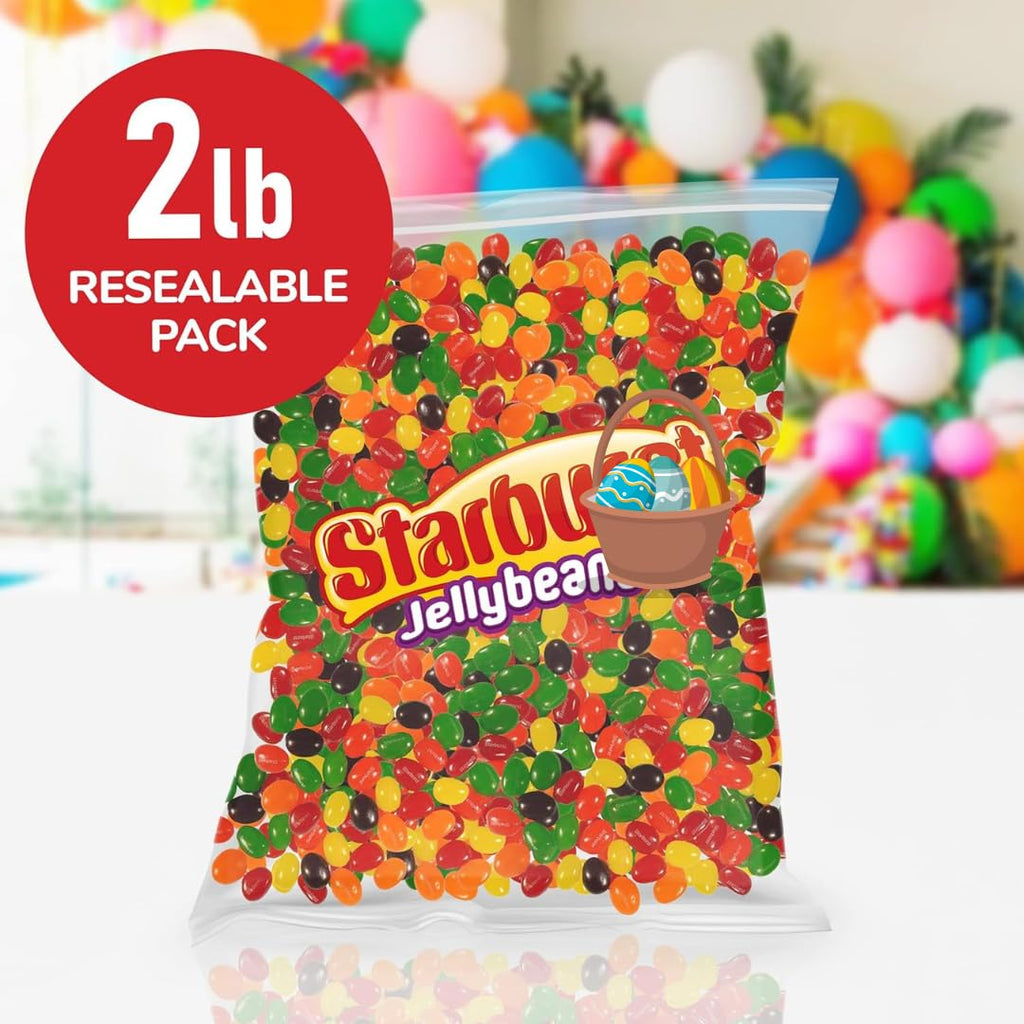 Original Jelly Beans (2 Pound) Holiday Candy - Comes in a Resealable Bag - jelly beans bulk - Perfect for Parties, Christmas Candy Stocking Stuffers
