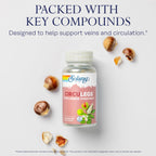 SOLARAY Circulegs - Herbal Supplements for Wellness Support w/Horse Chestnut Extract and Vitamin C, Plus Gotu Kola, Flavonoids, Hesperidin Blend - Vegan, Gluten Free, 60-Day Guarantee - 30 Servings