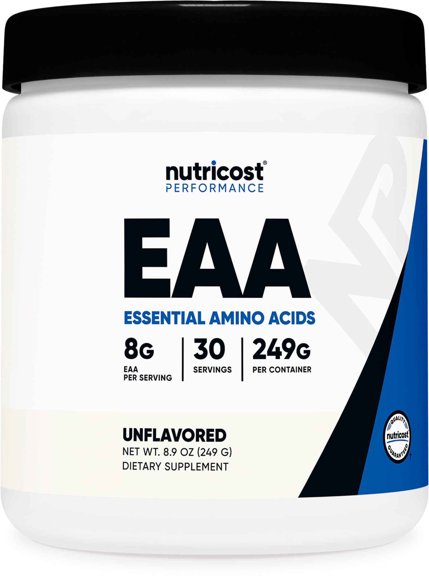 Nutricost EAA Powder 30 Servings (Unflavored) - Essential Amino Acids - Non-GMO, Gluten Free, Vegetarian Friendly