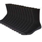 Looknniy 20 Pairs Crew Athletic Socks for Men Moisture Wicking Cushion Crew Socks for Sport Running Traveling (Mixed Colors)