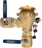 Febco 765 Series 2" Bronze Pressure Vacuum Breaker Backflow Preventer, Quarter Turn Shutoff, NPT Connections, Spring-Loaded Check Valves, Max Pressure 150 psi, Industrial Plant, Irrigation System