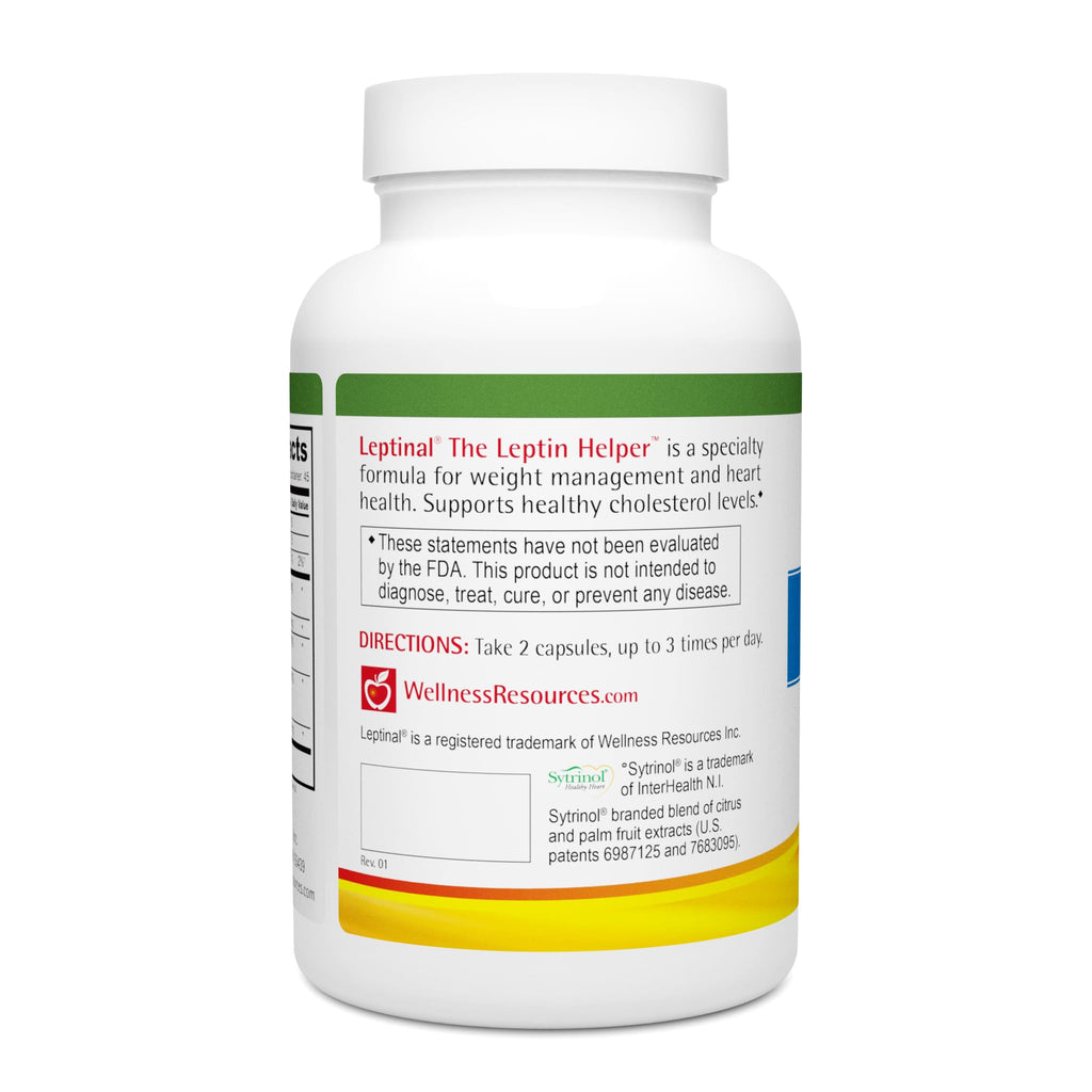 Wellness Resources Leptinal - The Leptin Helper - Supplement for Optimal Leptin Function, Metabolism, Cardiovascular Health, Thyroid (90 Capsules)