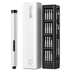 Fanttik E1 Max Electric Screwdriver, Mini Precision Screwdriver Set, 50 Magnetic Bits, Magnetic Storage, 5/32‘’Hex, Repair Tool Kit for Electronics Phone Camera Laptop Watch (White)