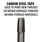 Drill America 3-1/2"-8 NPT Pipe Tap , Carbon Steel, DWTPT Series