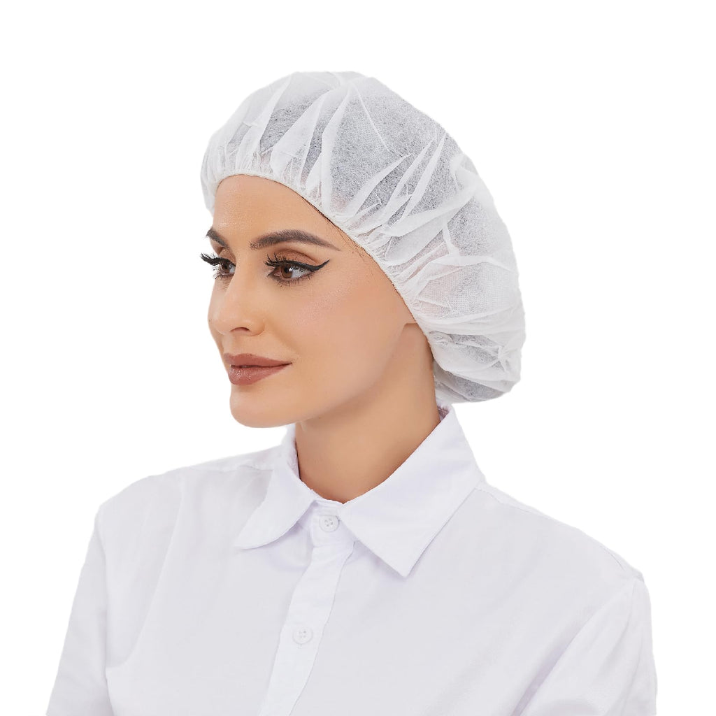 ZMDREAM Hair Nets Disposable Bouffant Cap for Food Service Beauty Latex Free 24-inch Case of 1000 White LZ0300B