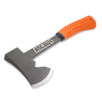 ESTWING Camper's Axe - 14" USA Made Black Hatchet with Tent Stake Puller & Hi-Vis Orange Shock Reduction Grip - EO-25A