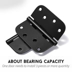 goldenwarm 12 Pack Interior and Exterior Door Hinges, Matte Black Door Hinges 4 inch x 4 inch with 5/8" Radius Corners