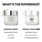 TIRTIR Natural Ceramide Cream | Deep moisturizer for Glass Skin, Polyglutamic acid, Centella Asiatica Extract, Skin barrier, Lightweight, Mild, Nature derived ingredients, Dry skin, Korean skincare