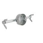 RACO RETRO-BRACE 936 1.5-in. Deep Ceiling Fan Box for Old Work 2.5-in. Knockouts, Old Work Electrical Box, Adjustable Brace, and Mounting Bracket for Ceiling Light Fixtures & Chandelier Fans