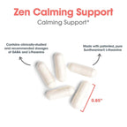 Nutricology ZenMind - 550 mg GABA & 200 mg L-Theanine - Calmness & Relaxation Support Day or Night - Non-Drowsy Formula - Vegetarian Capsules - 60 Servings - 120 Capsules