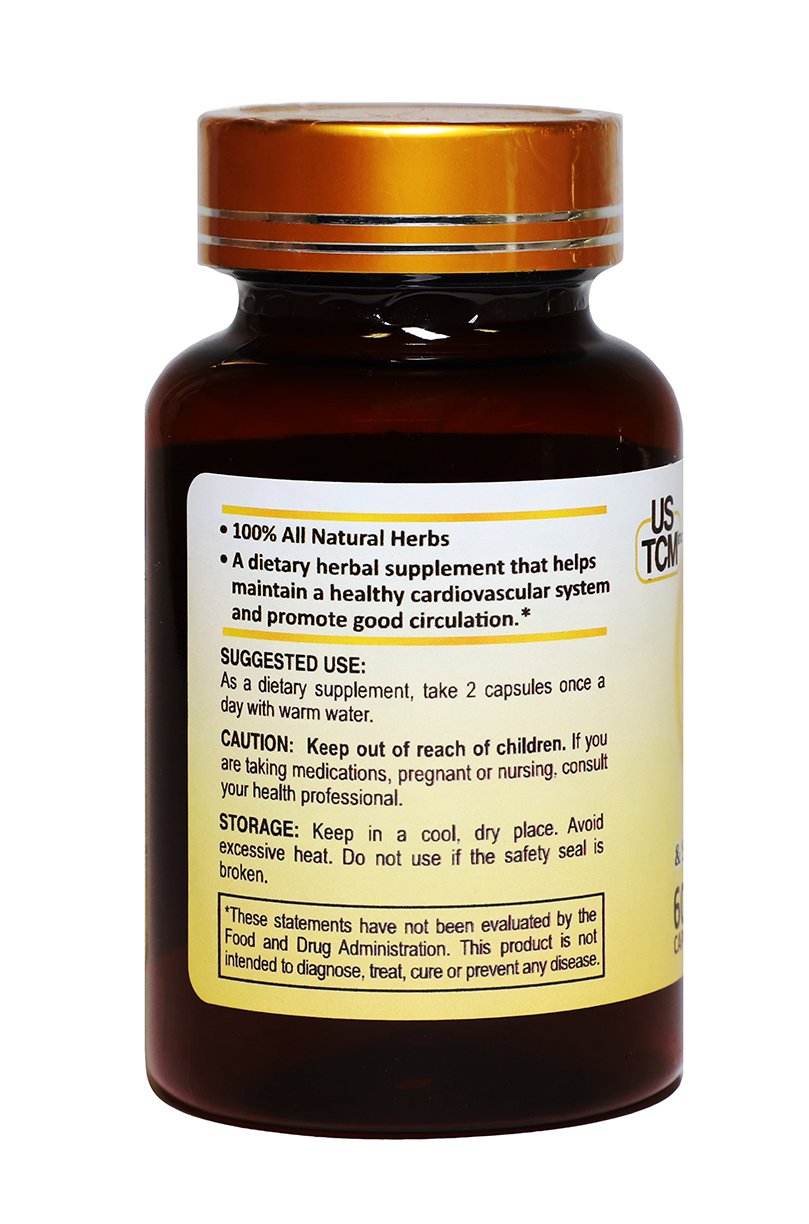 Tienchi Danshen Capsules Pseudoginseng Notoginseng Sanqi Salvia Miltiorrhiza Red Sage Capsules 500mg 60 Vegetable Capsules 100% Natural No Preservatives for Healthy Cardiovascular System Made in USA