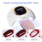 MIRAGE LAYON UV Nail Lamp - Fast Drying, Powerful & Efficient LED Nail Lamp with 4 Timing Settings & Infrared Automatic Sensor Professional UV Light for Home Salon Nail Art Tools