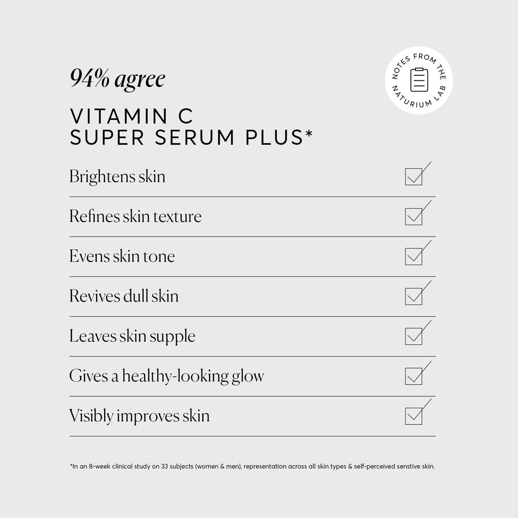 Naturium Vitamin C Super Serum Plus, Smoothing Face Care, plus Retinol, Hyaluronic Acid, Niacinamide & Salicylic Acid, 1 oz