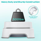 Squatting Potty for Adults, 16.7" Toilet Stool Squat Adult, Bathroom Stool Heavy Duty, Anti Slip Toilet Step for Bathroom