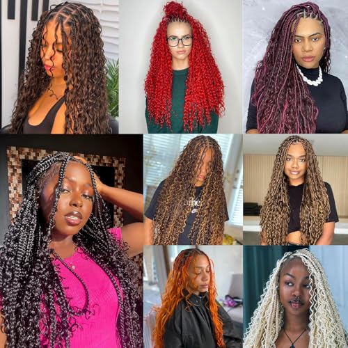 Dorsanee Water Wave Bulk Hair for Braiding 20 Inch 2 Bundles 200g Ginger Curly Braiding Hair for Boho Braids No Weft Wet and Wavy Braiding Hair Extensions (#350,100g/bundle)