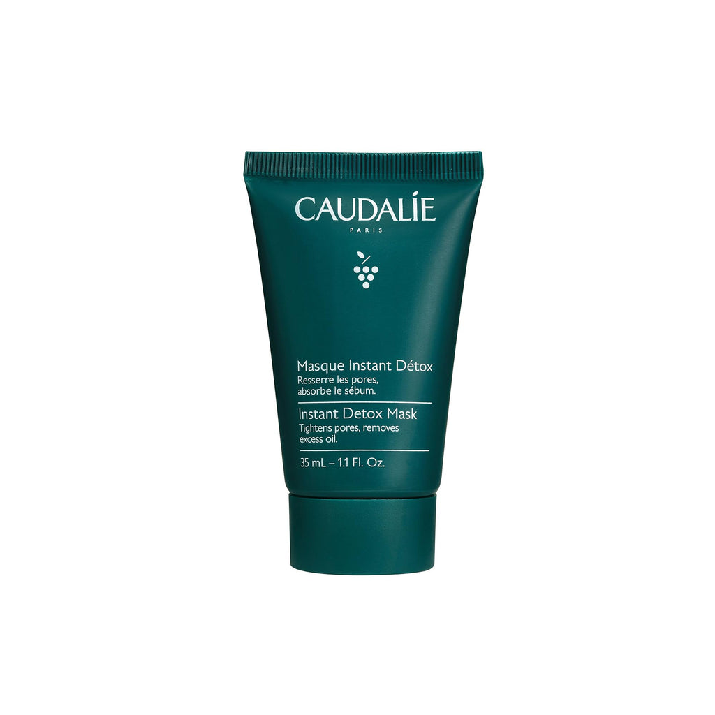 Caudalie Instant Detox Mask, Pore Minimizing Pink Clay Face Mask - 35 mL