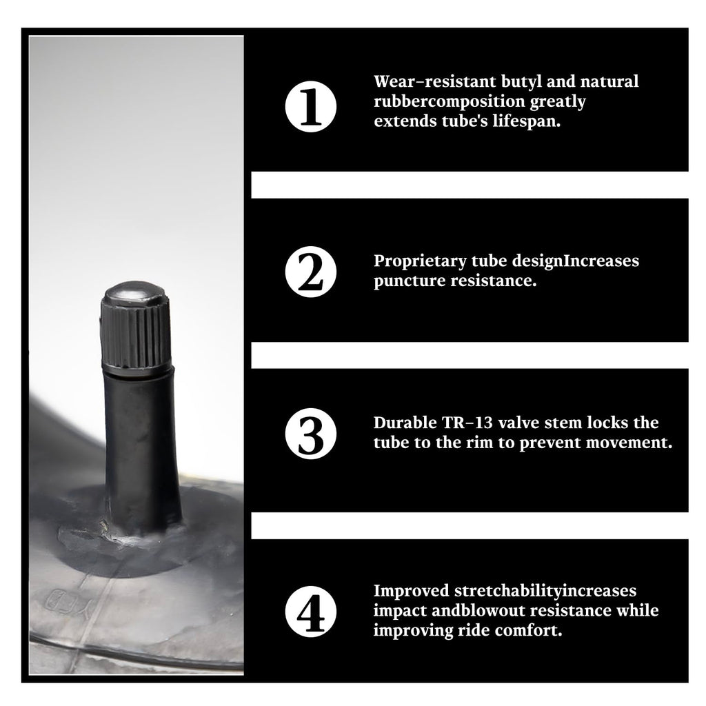 (2-Pack) 20x8.00/10.00-8 Tube 20x10.00-8 Tube - TR-13