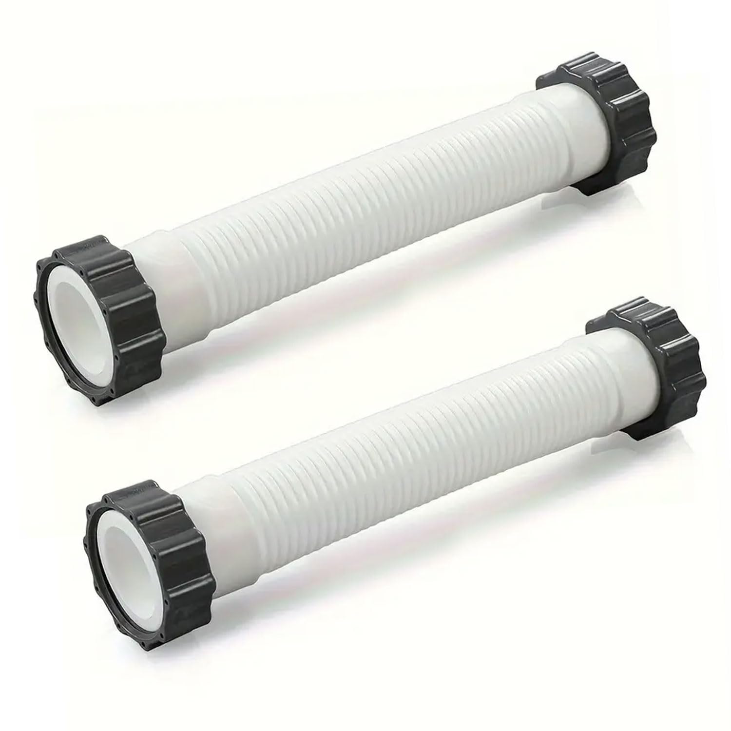 1-1/2 Inch 11535 Replacement Pool Hose for above ground pools - 1.5" Pool Sand Filter Pump Hose for Intex Sand Filter Pumps & Saltwater Systems 26371CA 26371EH 28647EG (White -2 Pack)