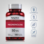 Piping Rock Pregnenolone 50 mg | 180 Capsules | Hormone Support Supplement