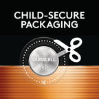 DURACELL 2032 Lithium Battery, Compatible with AirTag, Child Safety Features, Key Fob, CR2032 3V Cell