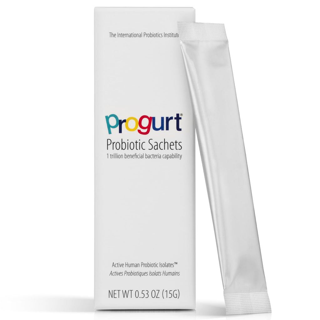 PROGURT Probiotic Sachets 1 Trillion CFU – Human Probiotic Isolate, Shelf Stable Powder – Gut Health, Bloating & Immune Support – Vegan, Gluten Free – 5 Pack